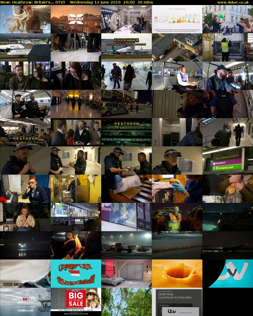 Heathrow: Britain's... (ITV) Wednesday 12 June 2019 20:00 - 20:30