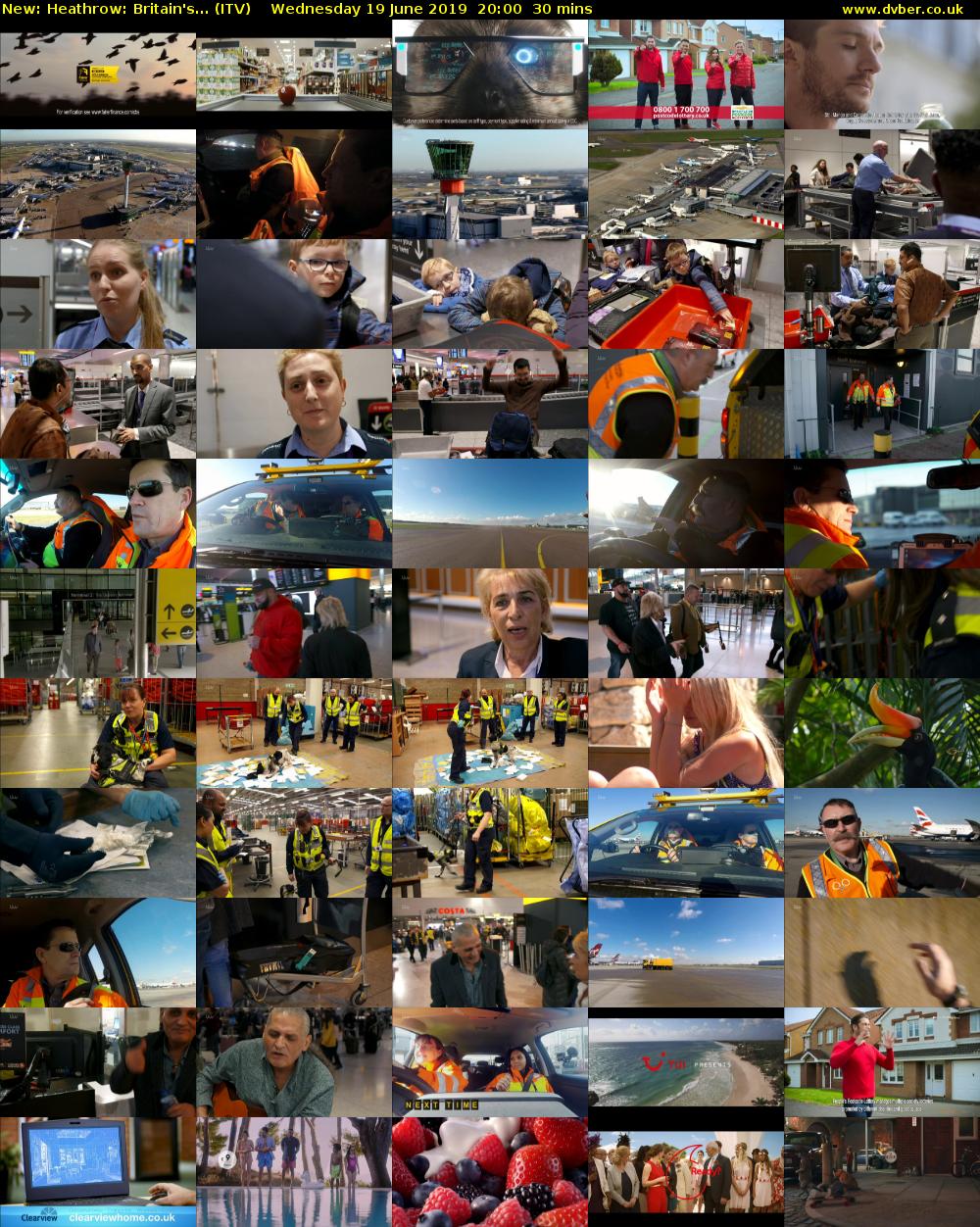 Heathrow: Britain's... (ITV) Wednesday 19 June 2019 20:00 - 20:30