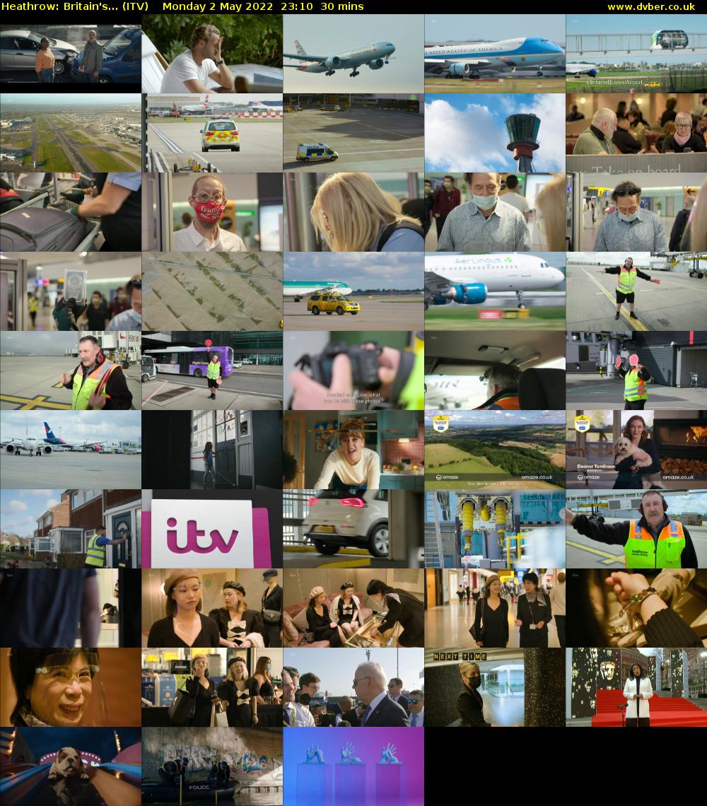 Heathrow: Britain's... (ITV) Monday 2 May 2022 23:10 - 23:40