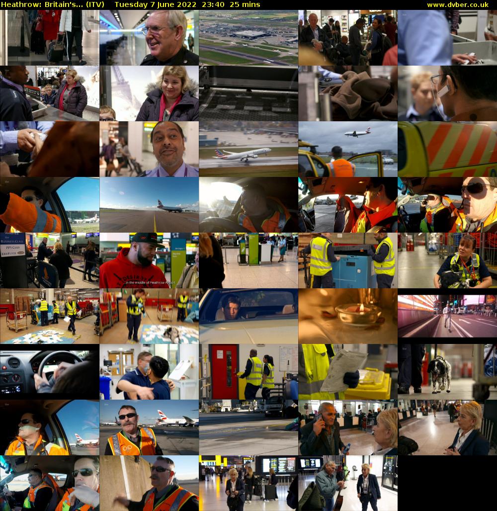 Heathrow: Britain's... (ITV) Tuesday 7 June 2022 23:40 - 00:05