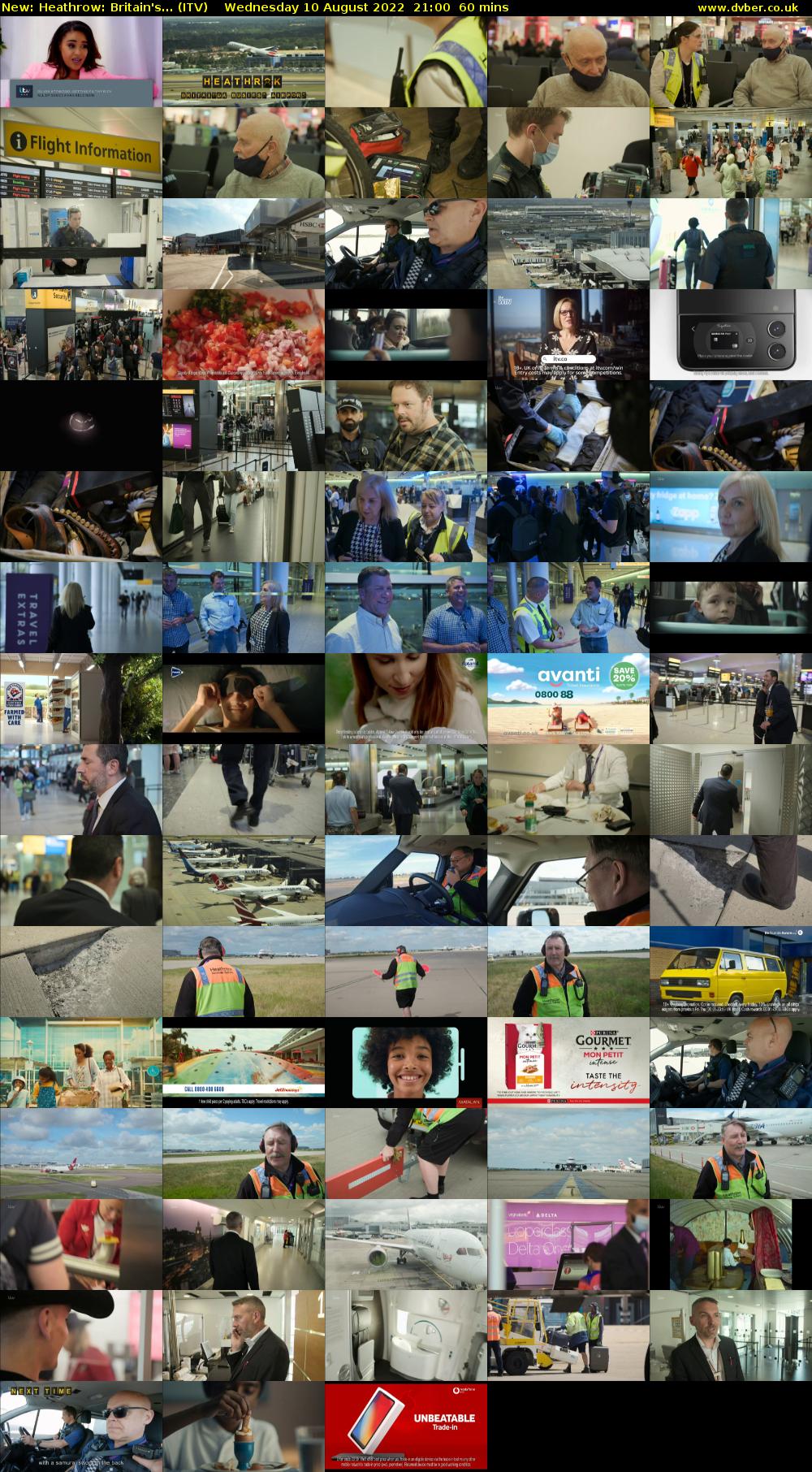 Heathrow: Britain's... (ITV) Wednesday 10 August 2022 21:00 - 22:00