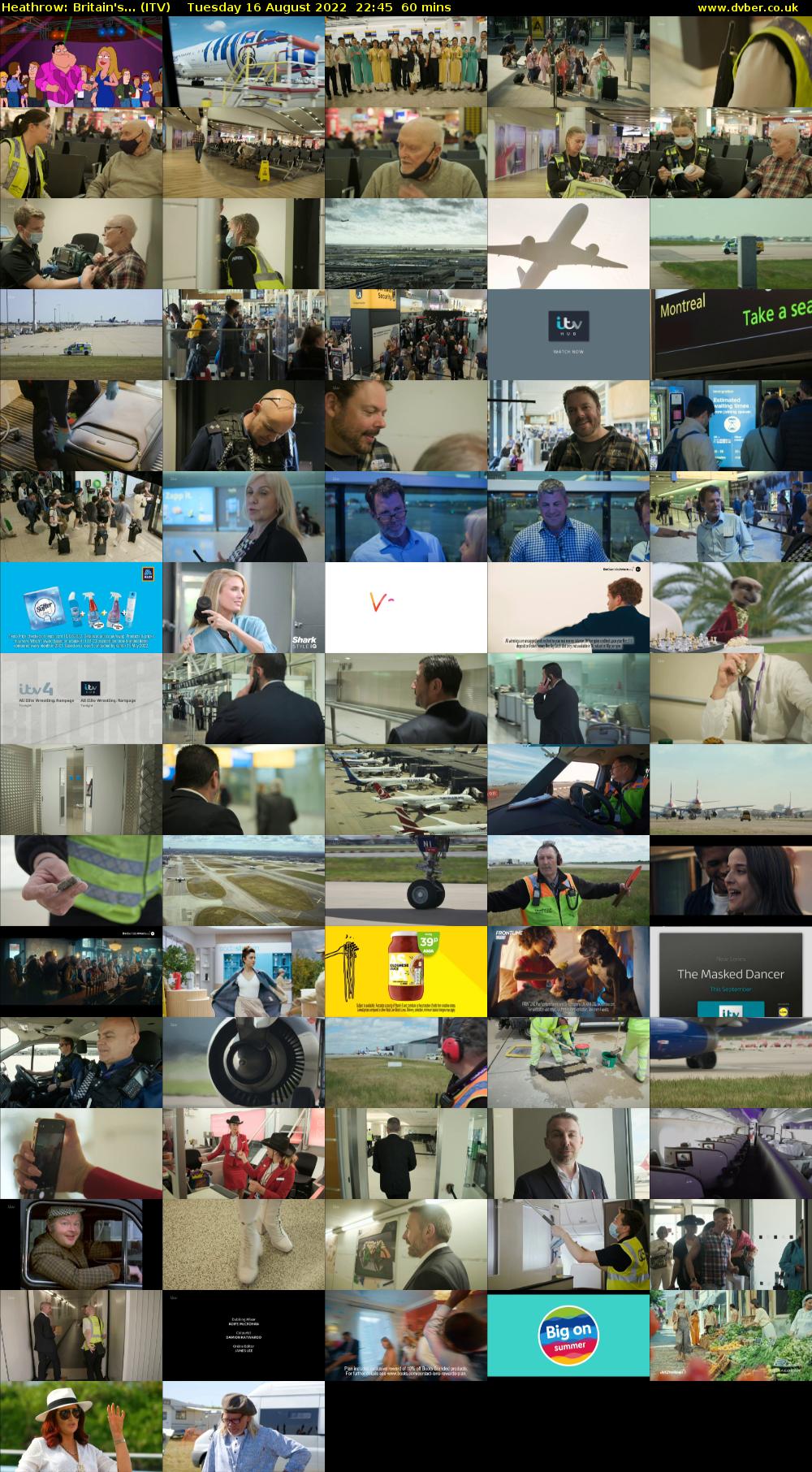 Heathrow: Britain's... (ITV) Tuesday 16 August 2022 22:45 - 23:45