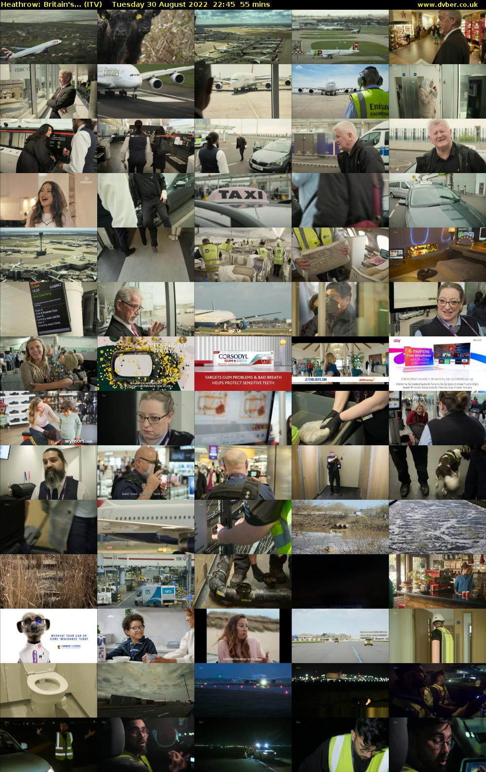 Heathrow: Britain's... (ITV) Tuesday 30 August 2022 22:45 - 23:40