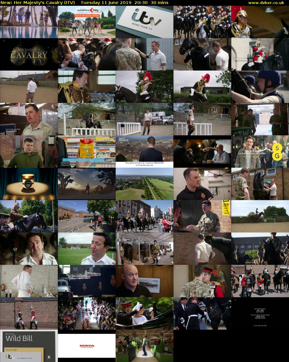 Her Majesty's Cavalry (ITV) Tuesday 11 June 2019 20:30 - 21:00