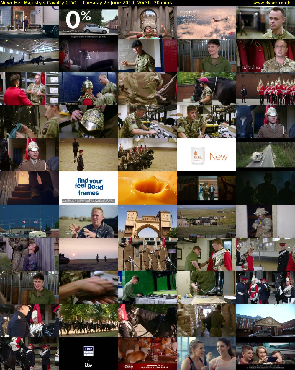 Her Majesty's Cavalry (ITV) Tuesday 25 June 2019 20:30 - 21:00
