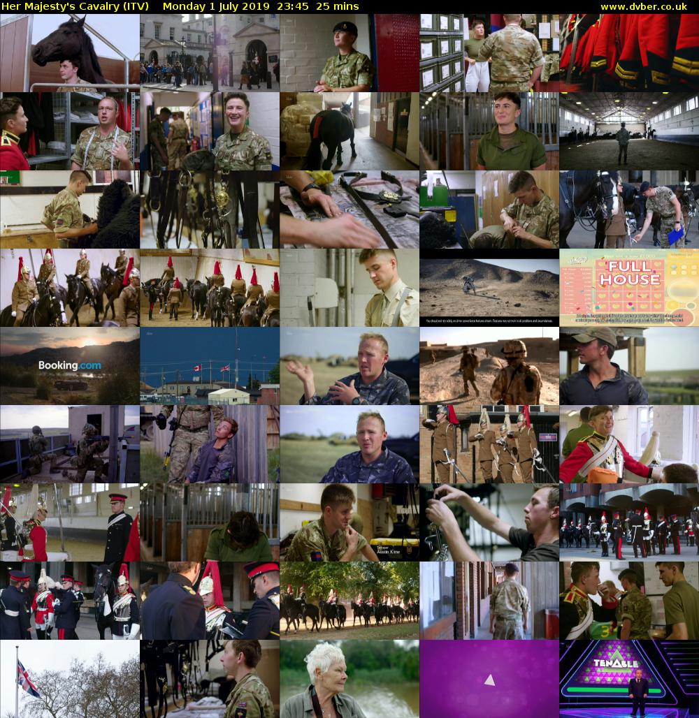 Her Majesty's Cavalry (ITV) Monday 1 July 2019 23:45 - 00:10