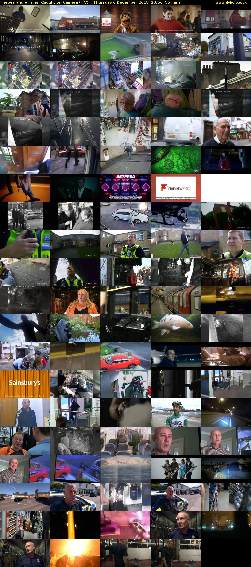 Heroes and Villains: Caught on Camera (ITV) Thursday 6 December 2018 23:50 - 00:45