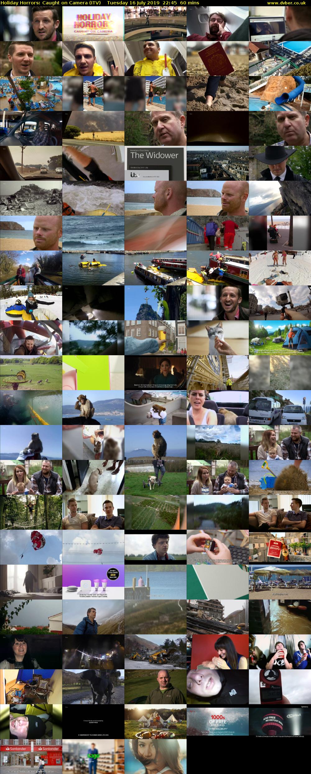 Holiday Horrors: Caught on Camera (ITV) Tuesday 16 July 2019 22:45 - 23:45