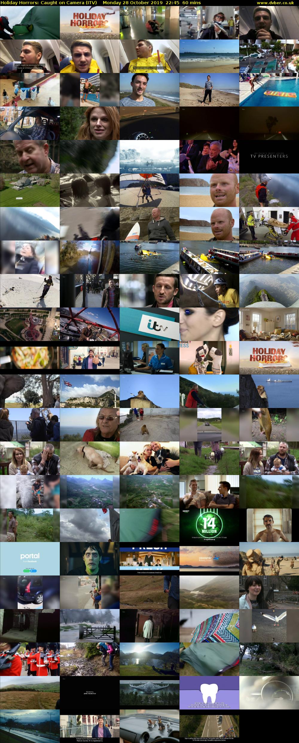 Holiday Horrors: Caught on Camera (ITV) Monday 28 October 2019 22:45 - 23:45