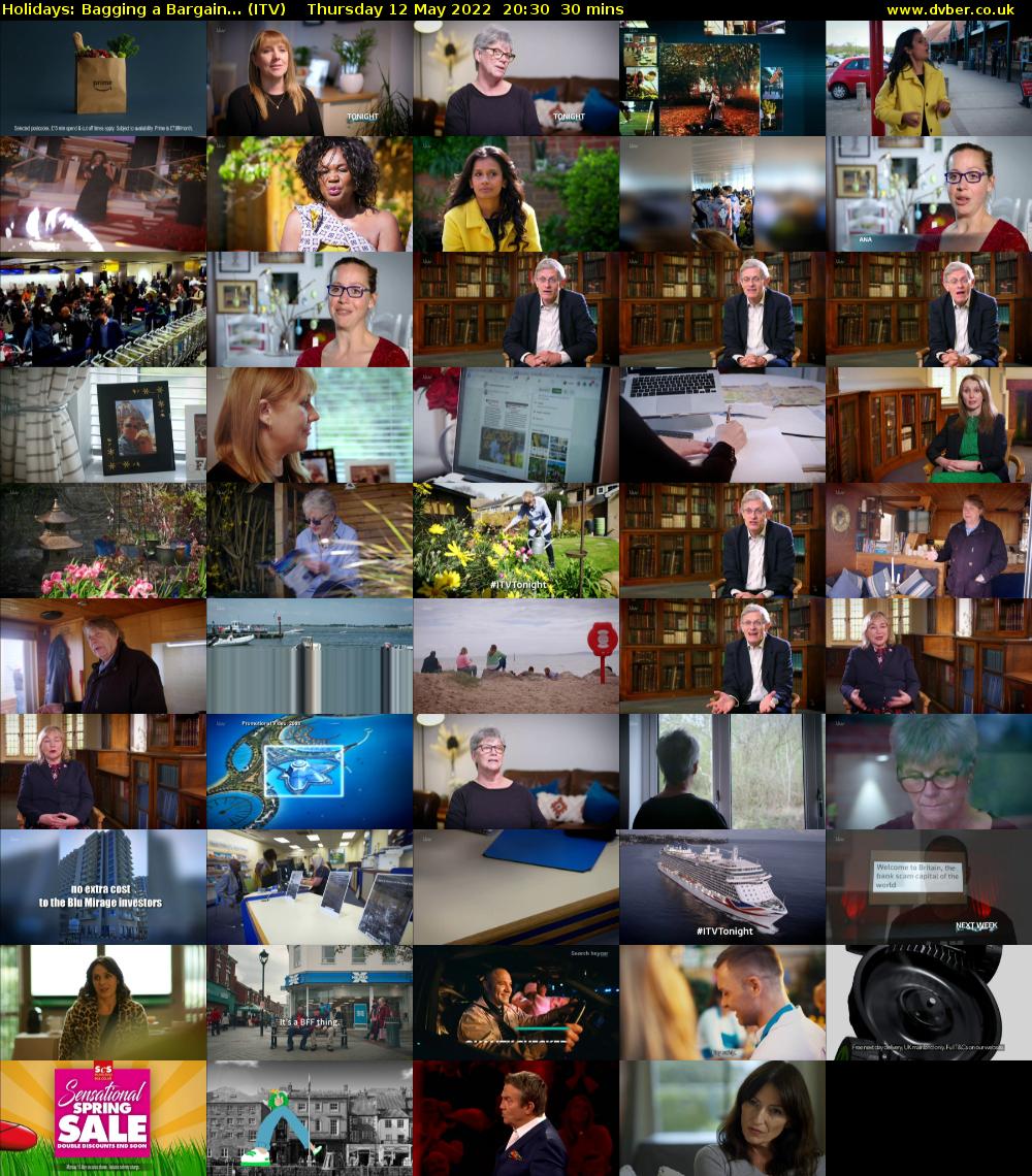 Holidays: Bagging a Bargain... (ITV) Thursday 12 May 2022 20:30 - 21:00