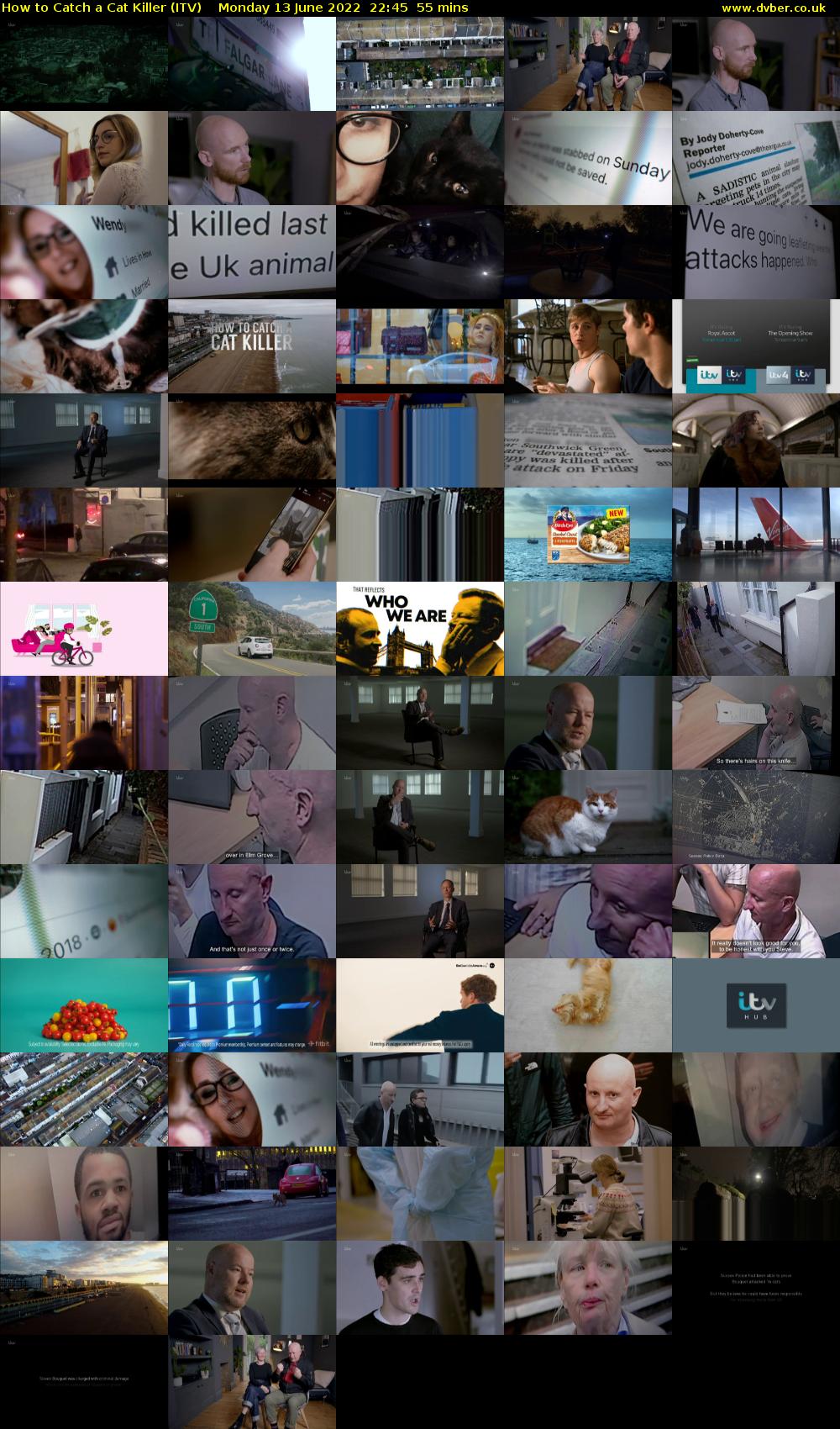 How to Catch a Cat Killer (ITV) Monday 13 June 2022 22:45 - 23:40