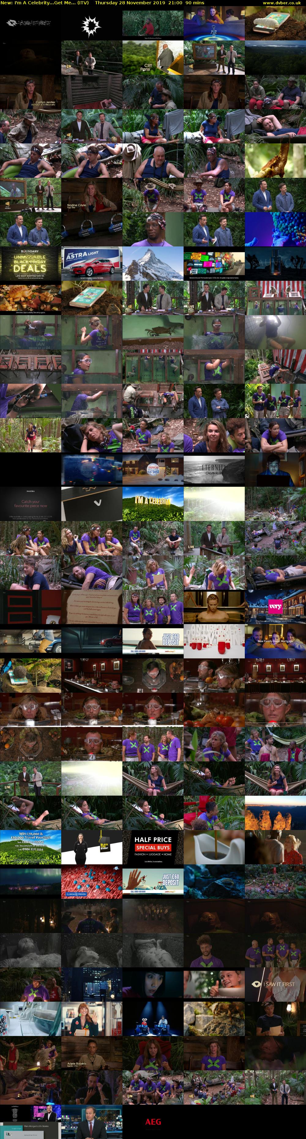 I'm A Celebrity...Get Me... (ITV) Thursday 28 November 2019 21:00 - 22:30