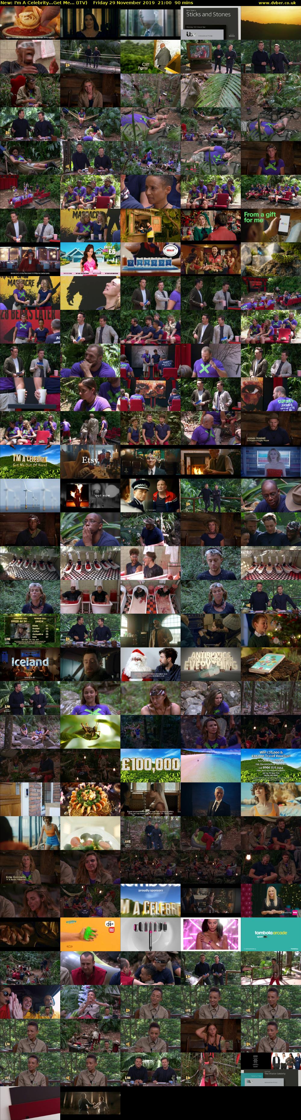 I'm A Celebrity...Get Me... (ITV) Friday 29 November 2019 21:00 - 22:30