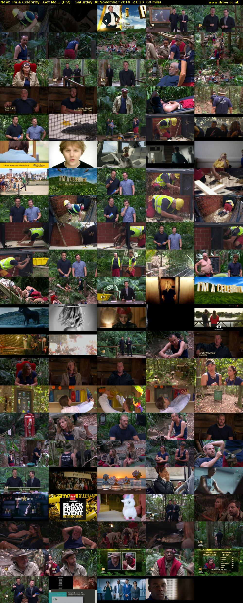 I'm A Celebrity...Get Me... (ITV) Saturday 30 November 2019 21:10 - 22:10
