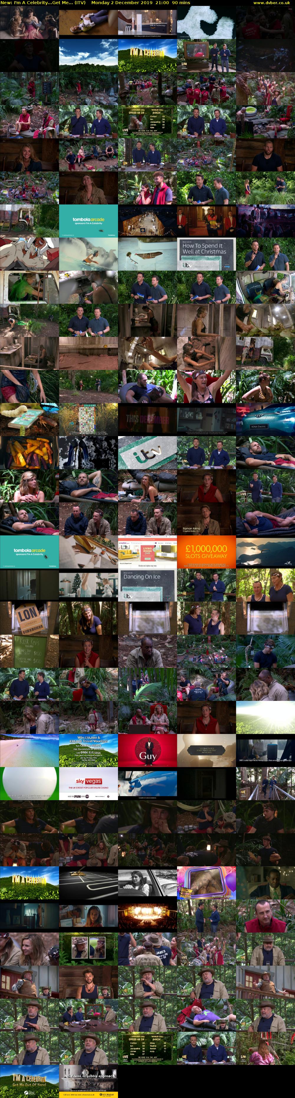 I'm A Celebrity...Get Me... (ITV) Monday 2 December 2019 21:00 - 22:30