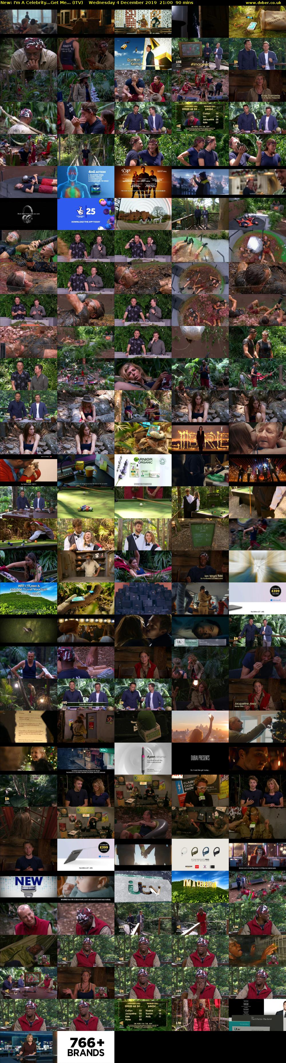 I'm A Celebrity...Get Me... (ITV) Wednesday 4 December 2019 21:00 - 22:30