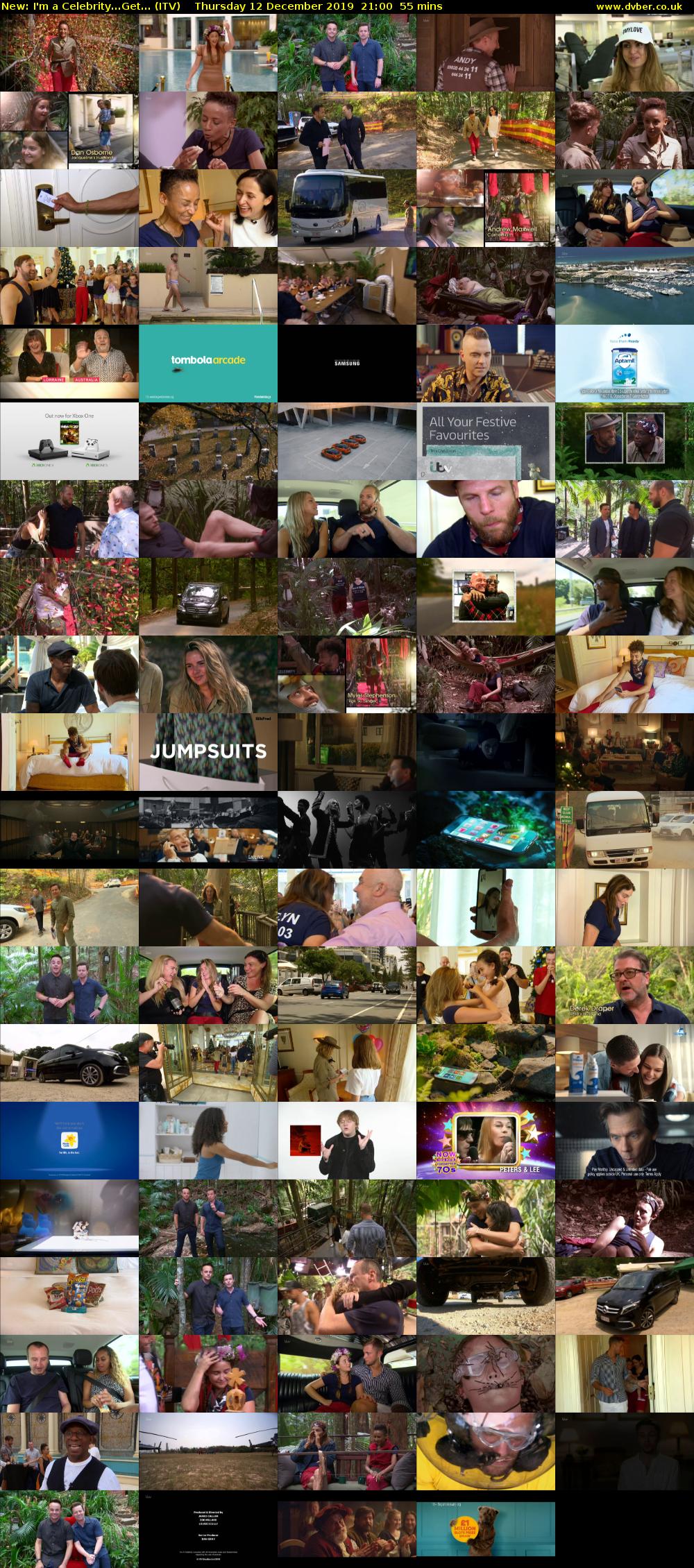 I'm a Celebrity...Get... (ITV) Thursday 12 December 2019 21:00 - 21:55
