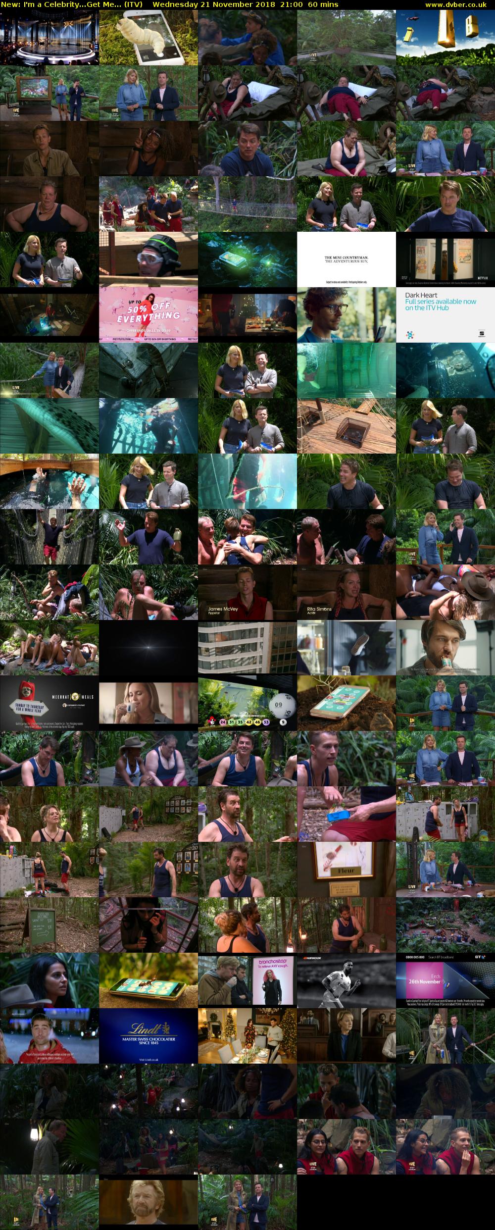 I'm a Celebrity...Get Me... (ITV) Wednesday 21 November 2018 21:00 - 22:00