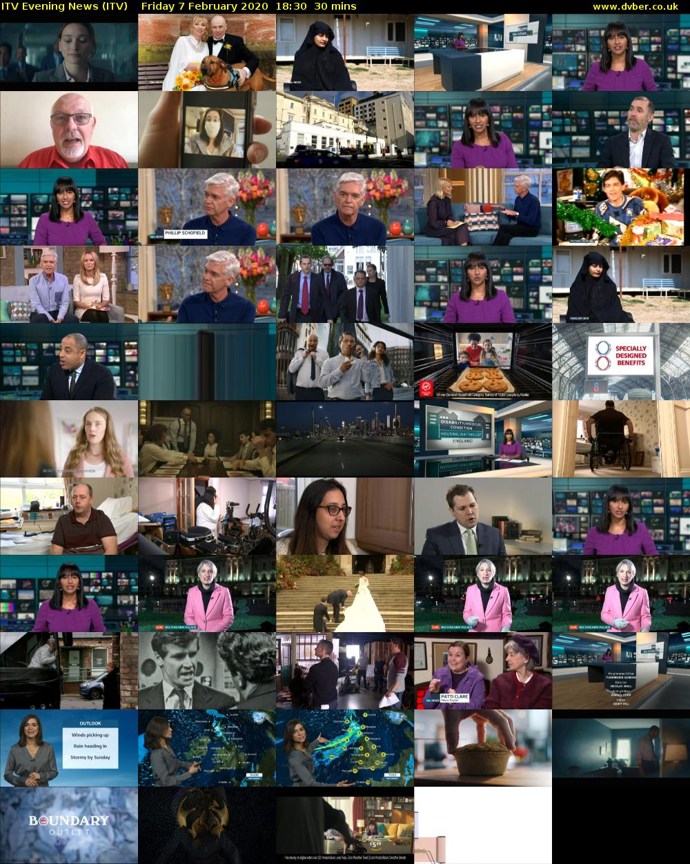 ITV Evening News (ITV) Friday 7 February 2020 18:30 - 19:00