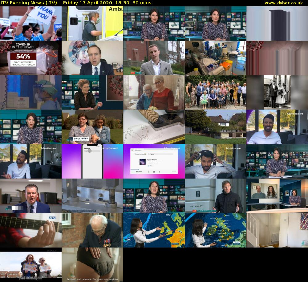 ITV Evening News (ITV) Friday 17 April 2020 18:30 - 19:00