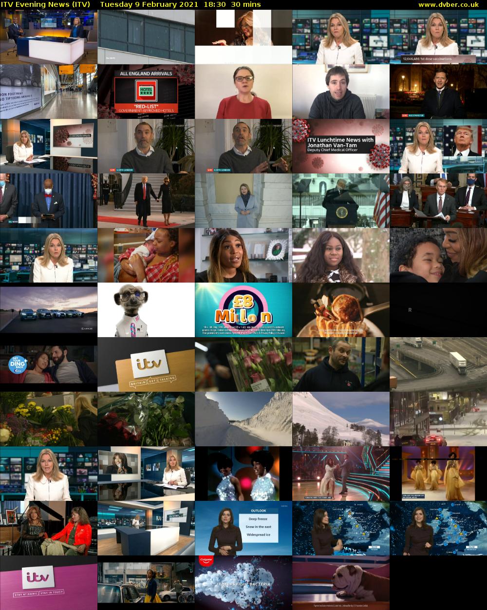 ITV Evening News (ITV) Tuesday 9 February 2021 18:30 - 19:00