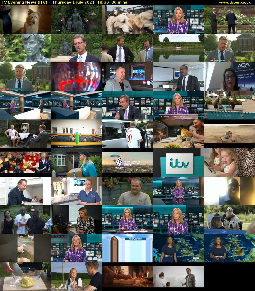 ITV Evening News (ITV) Thursday 1 July 2021 18:30 - 19:00