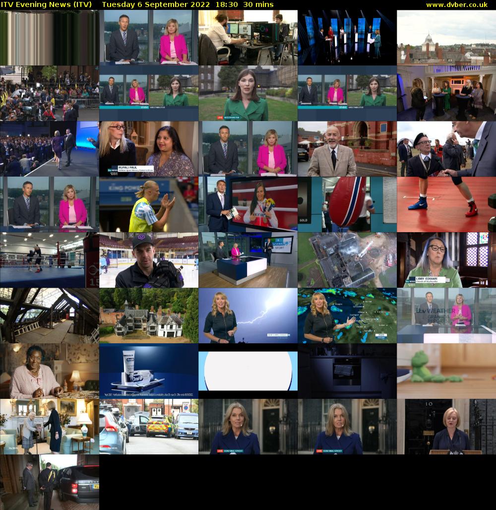 ITV Evening News (ITV) Tuesday 6 September 2022 18:30 - 19:00