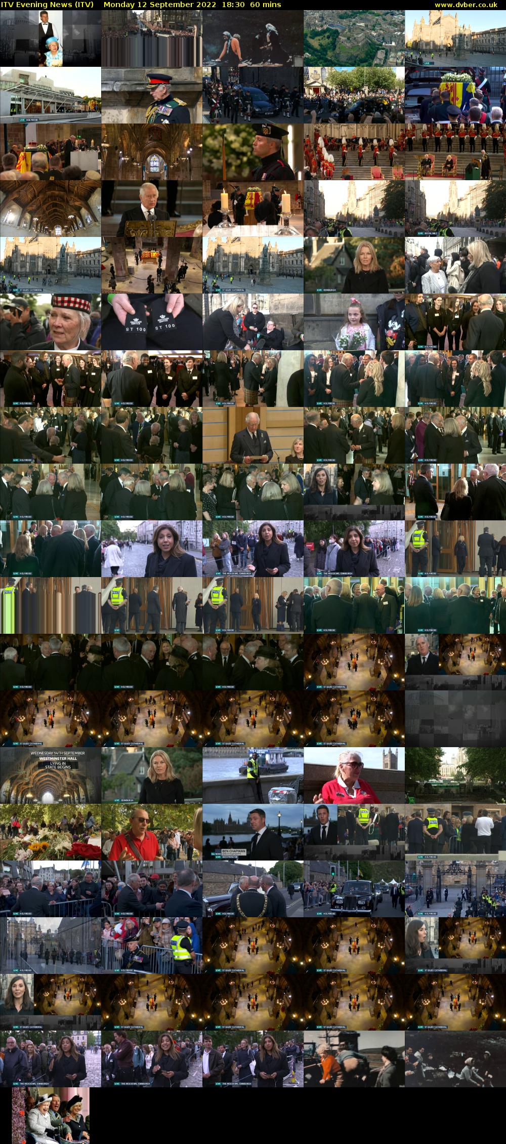 ITV Evening News (ITV) Monday 12 September 2022 18:30 - 19:30