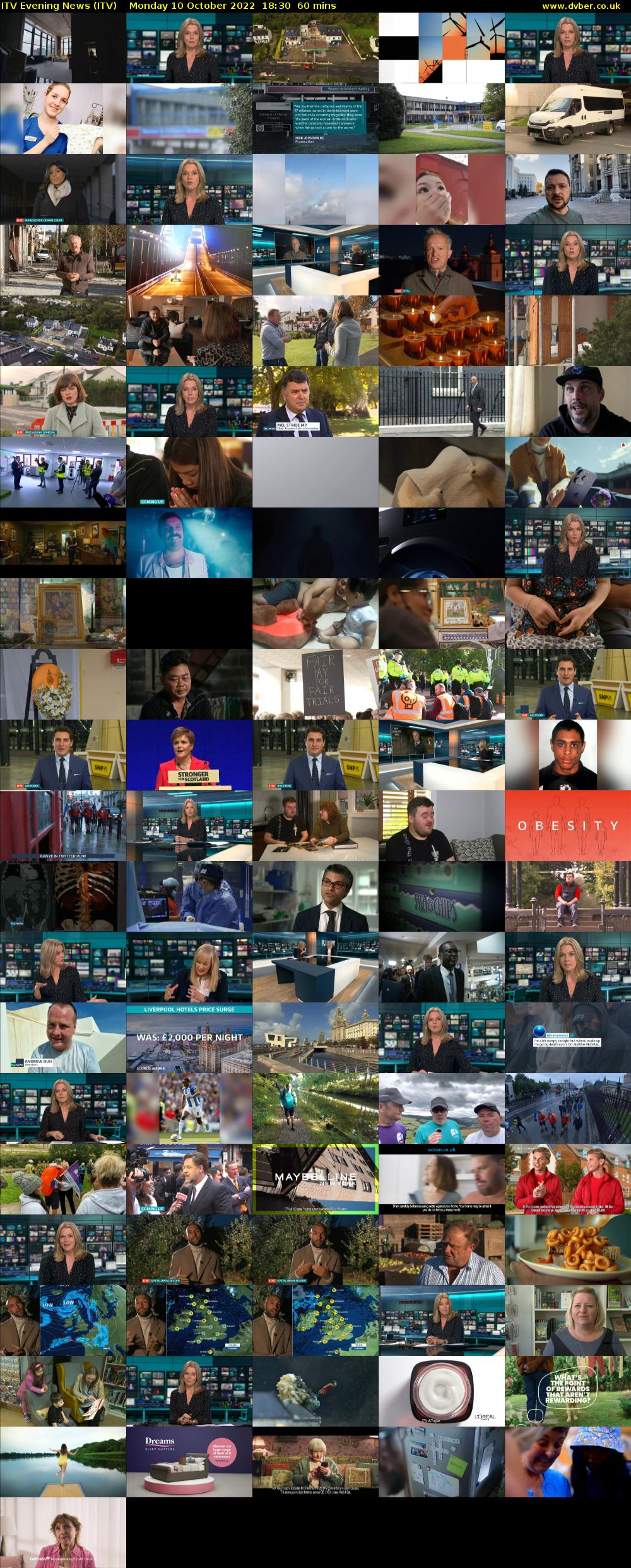 ITV Evening News (ITV) Monday 10 October 2022 18:30 - 19:30