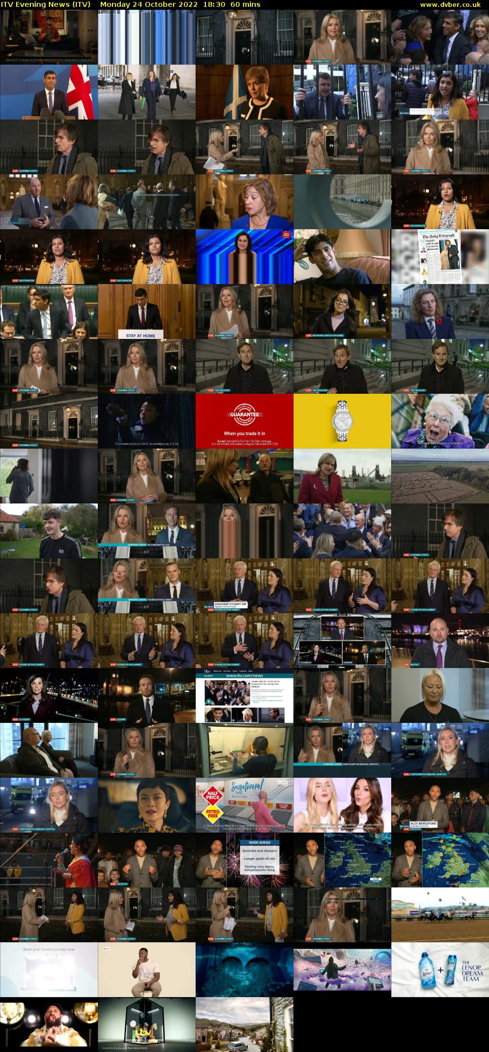 ITV Evening News (ITV) Monday 24 October 2022 18:30 - 19:30