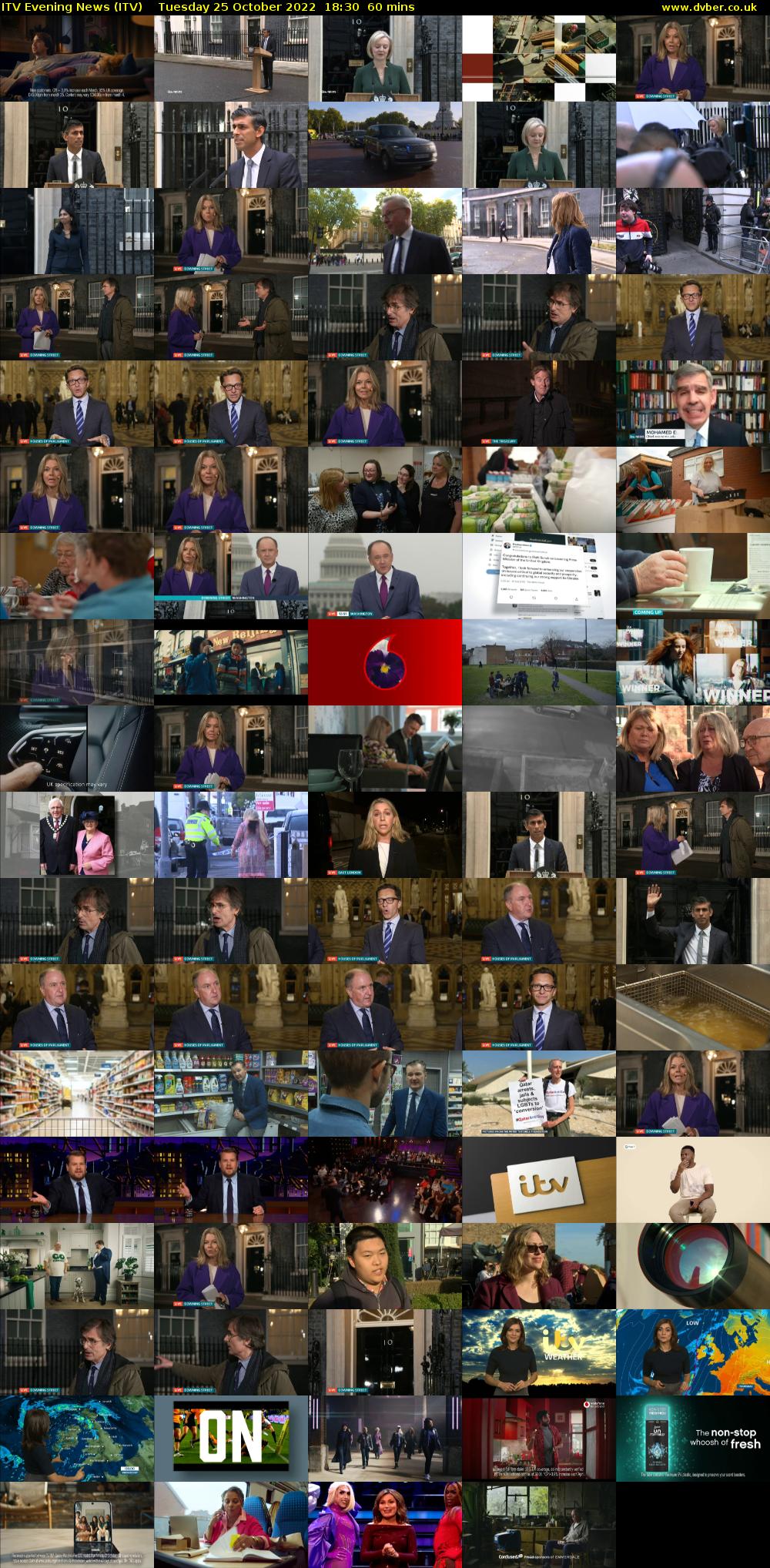 ITV Evening News (ITV) Tuesday 25 October 2022 18:30 - 19:30