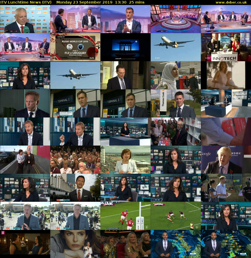 ITV Lunchtime News (ITV) Monday 23 September 2019 13:30 - 13:55