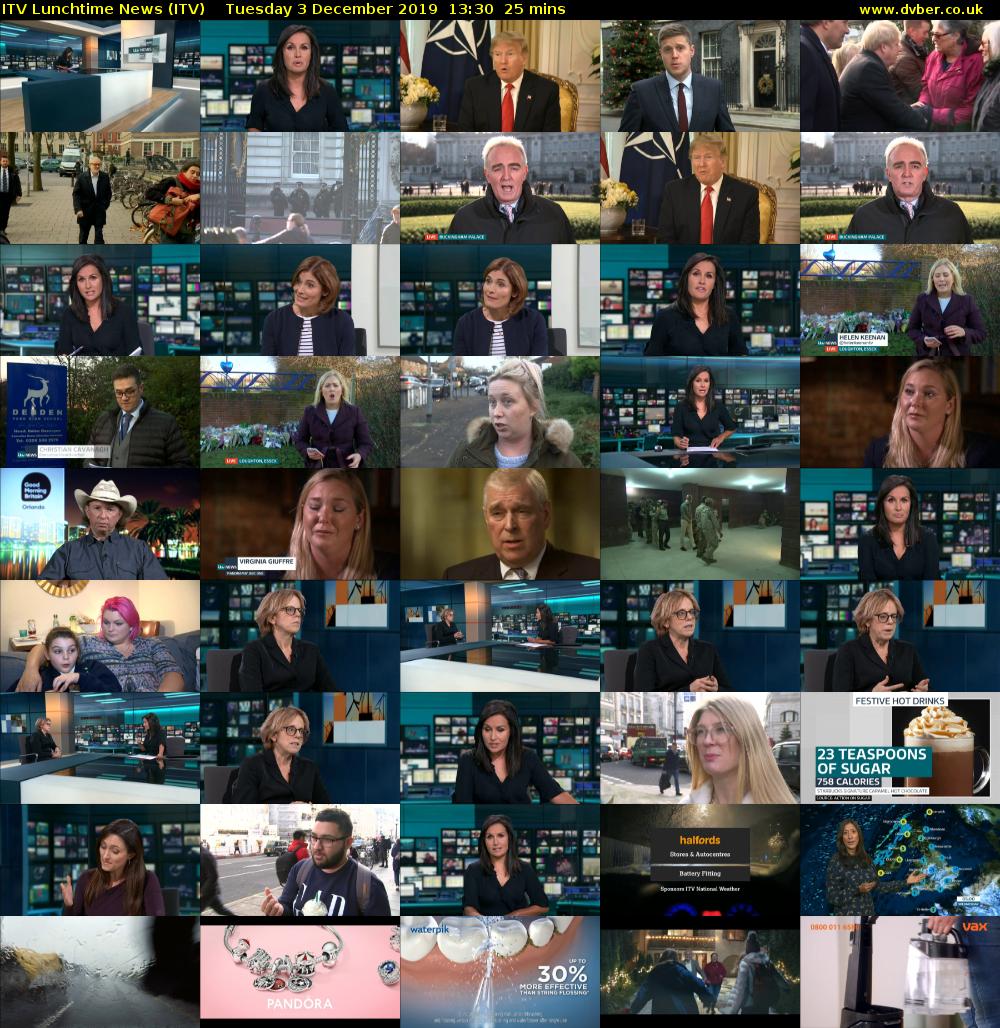 ITV Lunchtime News (ITV) Tuesday 3 December 2019 13:30 - 13:55
