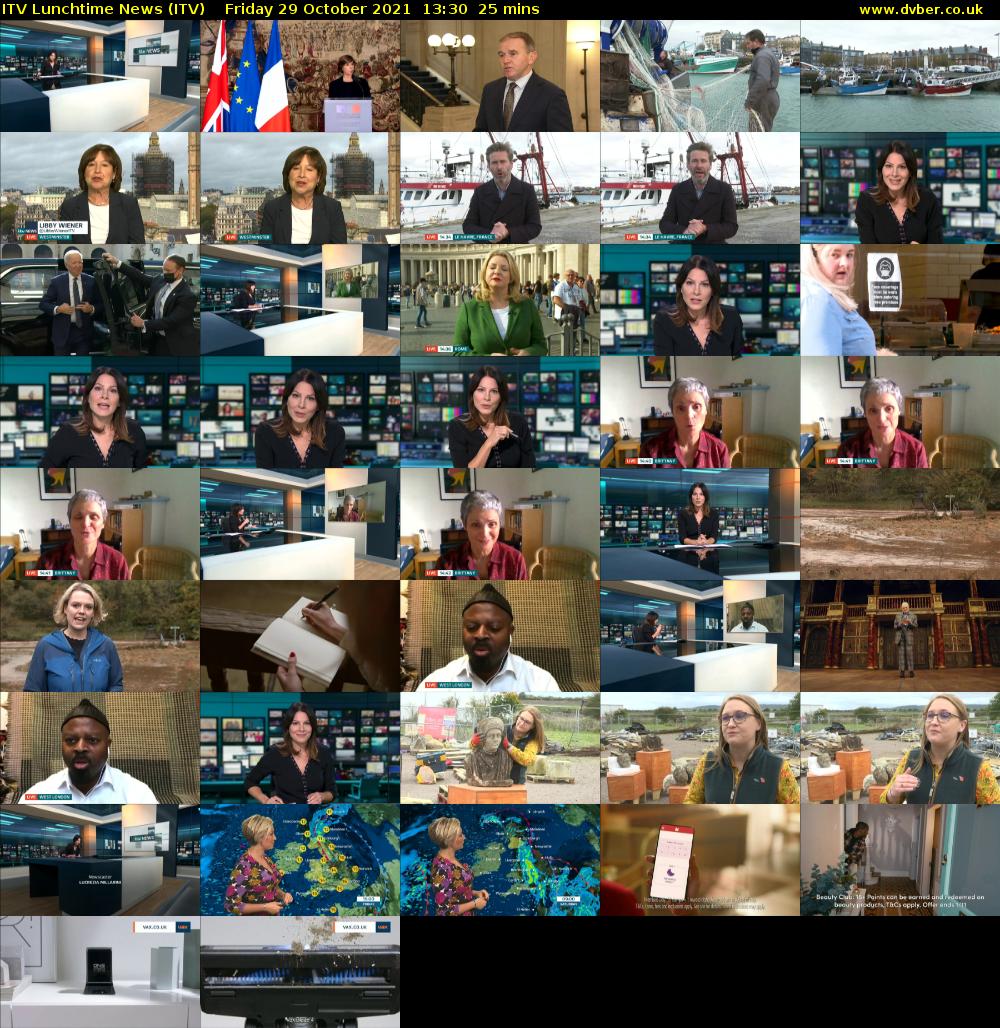 ITV Lunchtime News (ITV) Friday 29 October 2021 13:30 - 13:55