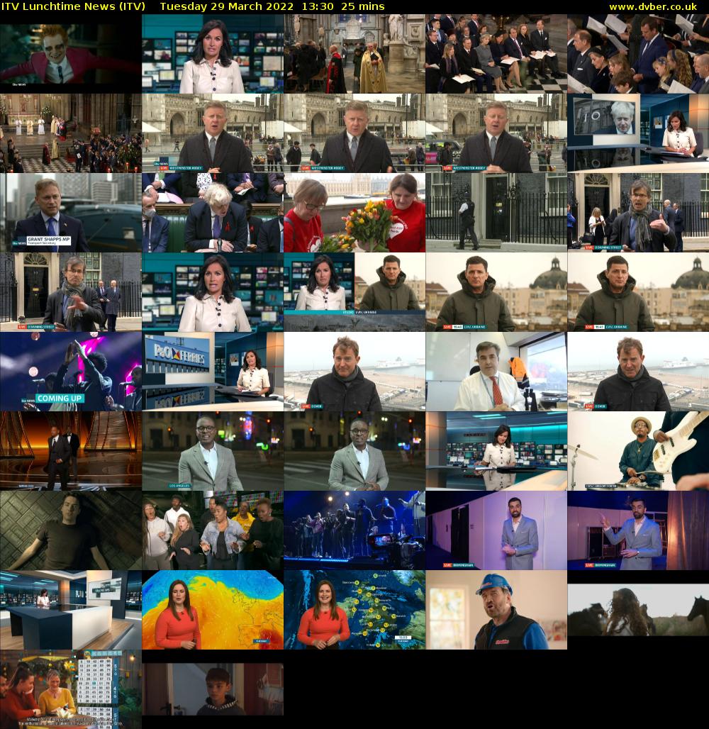 ITV Lunchtime News (ITV) Tuesday 29 March 2022 13:30 - 13:55