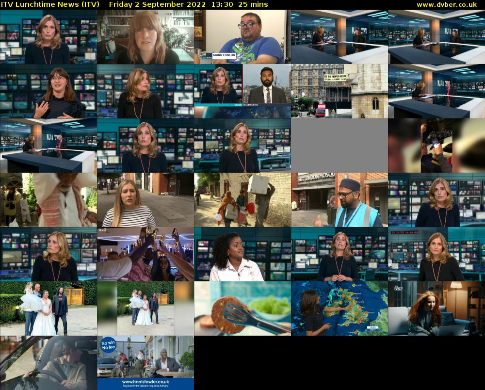 ITV Lunchtime News (ITV) Friday 2 September 2022 13:30 - 13:55