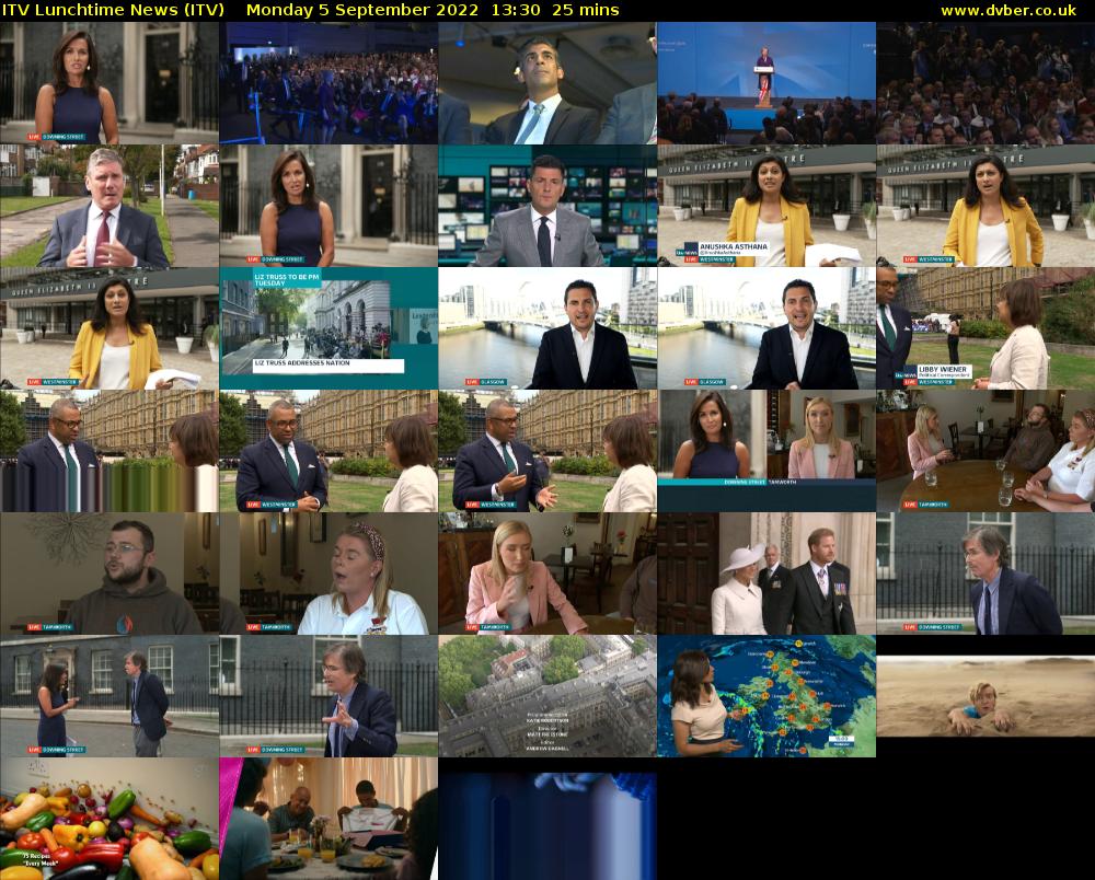 ITV Lunchtime News (ITV) Monday 5 September 2022 13:30 - 13:55