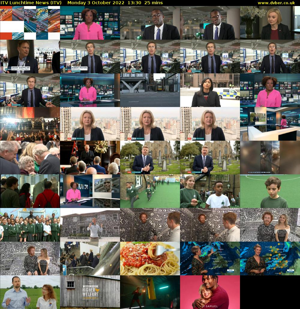 ITV Lunchtime News (ITV) Monday 3 October 2022 13:30 - 13:55