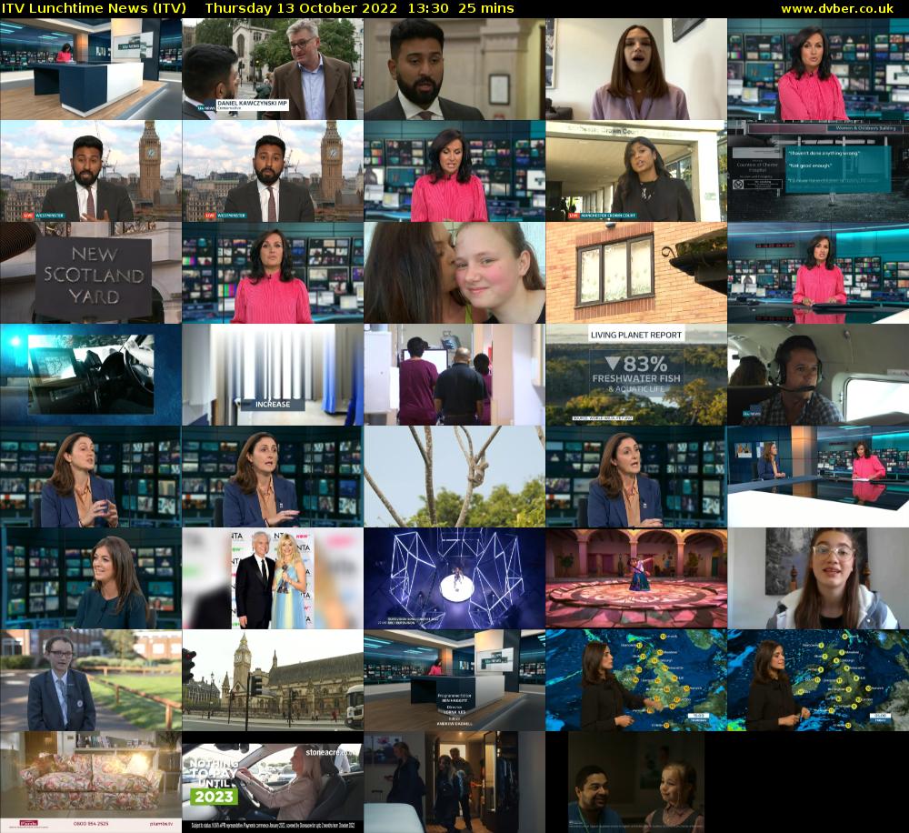 ITV Lunchtime News (ITV) Thursday 13 October 2022 13:30 - 13:55