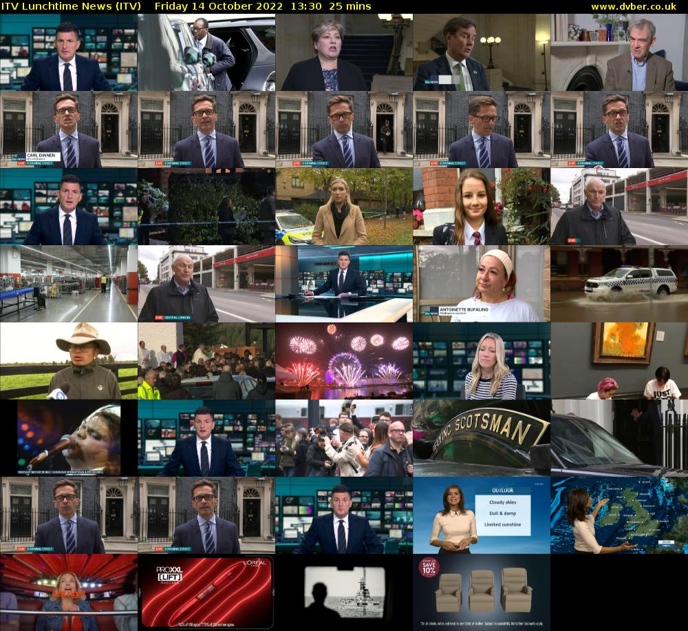 ITV Lunchtime News (ITV) Friday 14 October 2022 13:30 - 13:55
