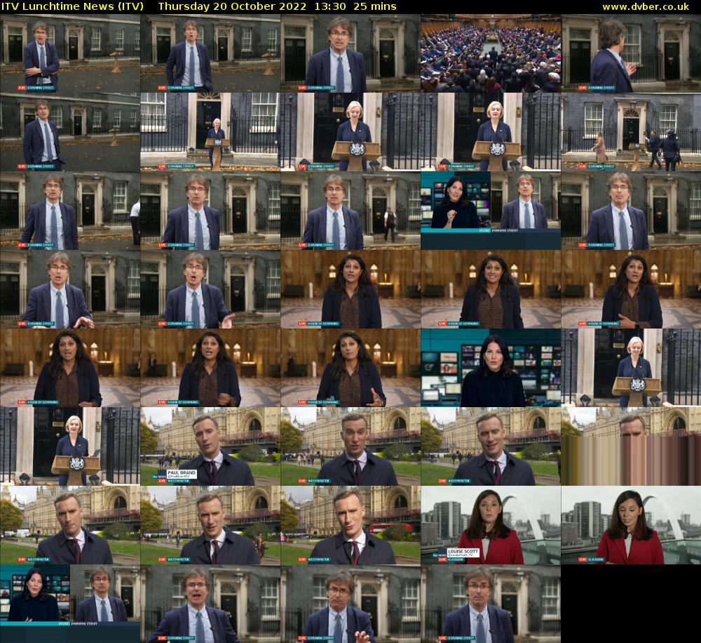 ITV Lunchtime News (ITV) Thursday 20 October 2022 13:30 - 13:55
