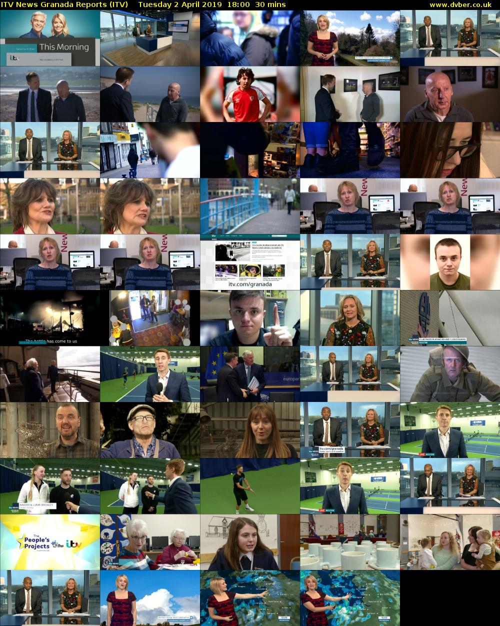ITV News Granada Reports (ITV) Tuesday 2 April 2019 18:00 - 18:30