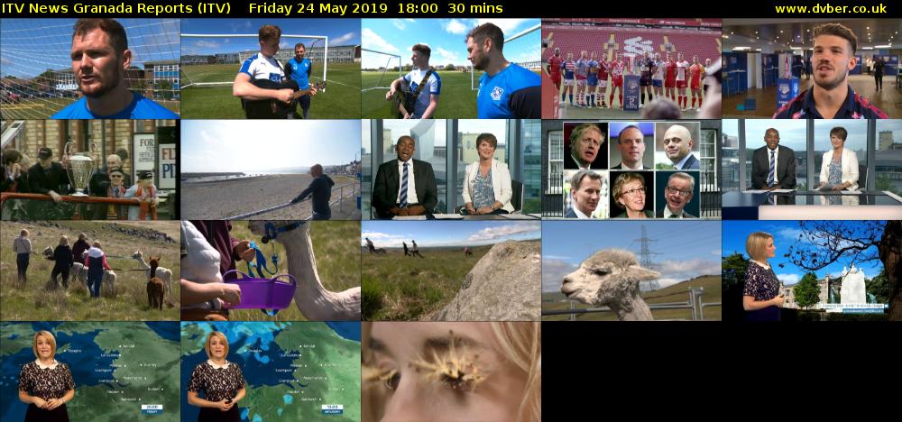 ITV News Granada Reports (ITV) Friday 24 May 2019 18:00 - 18:30