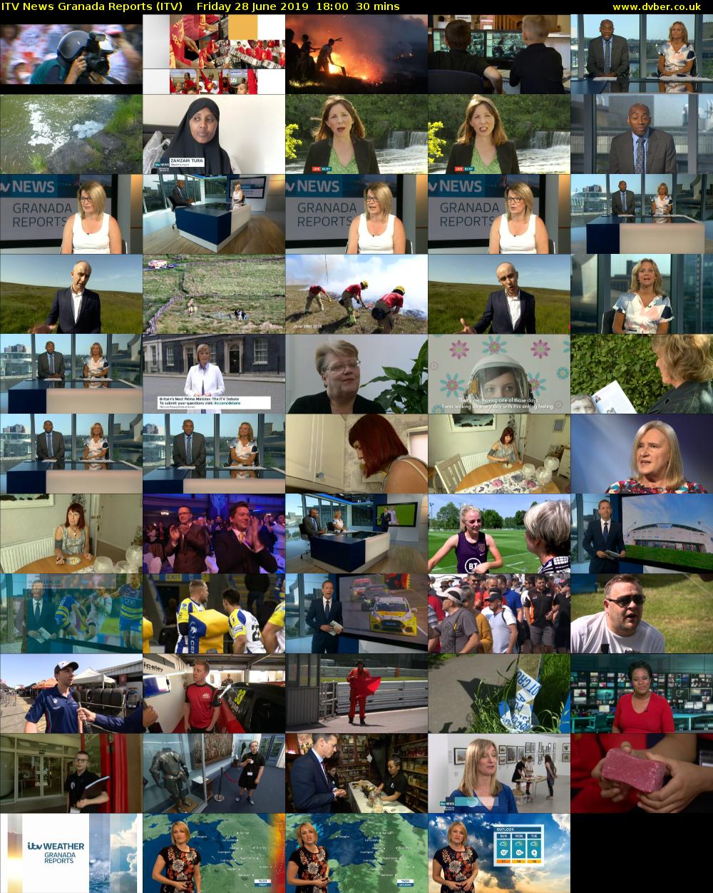 ITV News Granada Reports (ITV) Friday 28 June 2019 18:00 - 18:30