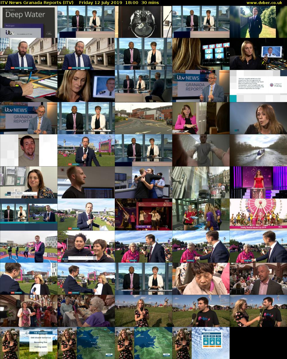 ITV News Granada Reports (ITV) Friday 12 July 2019 18:00 - 18:30