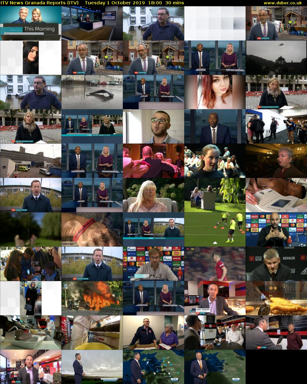 ITV News Granada Reports (ITV) Tuesday 1 October 2019 18:00 - 18:30