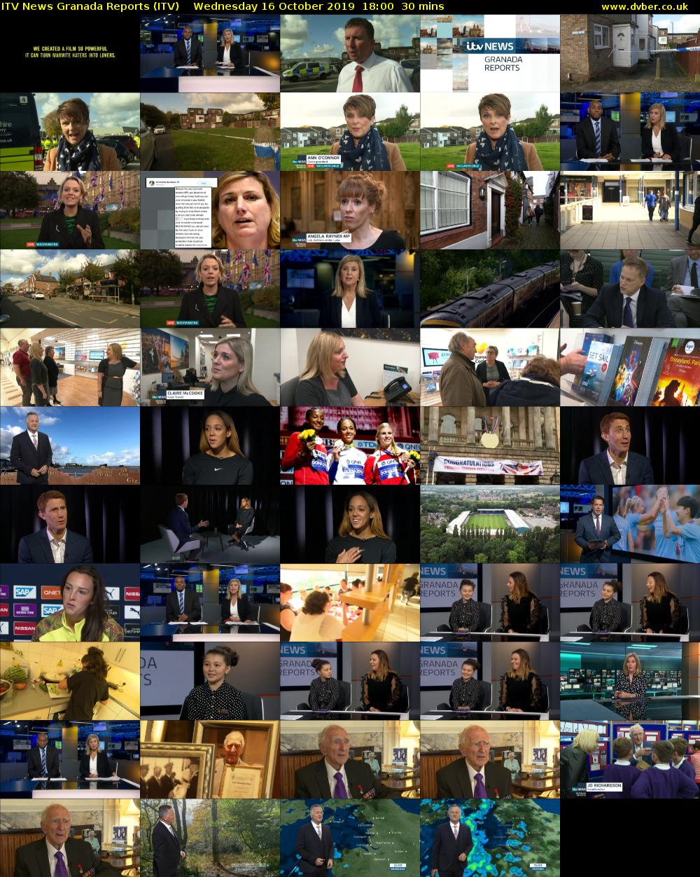 ITV News Granada Reports (ITV) Wednesday 16 October 2019 18:00 - 18:30