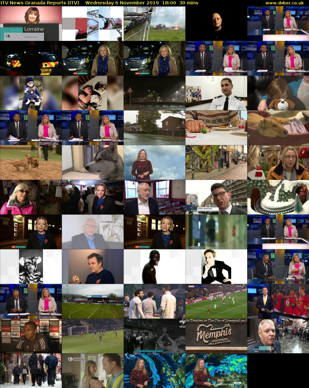 ITV News Granada Reports (ITV) Wednesday 6 November 2019 18:00 - 18:30