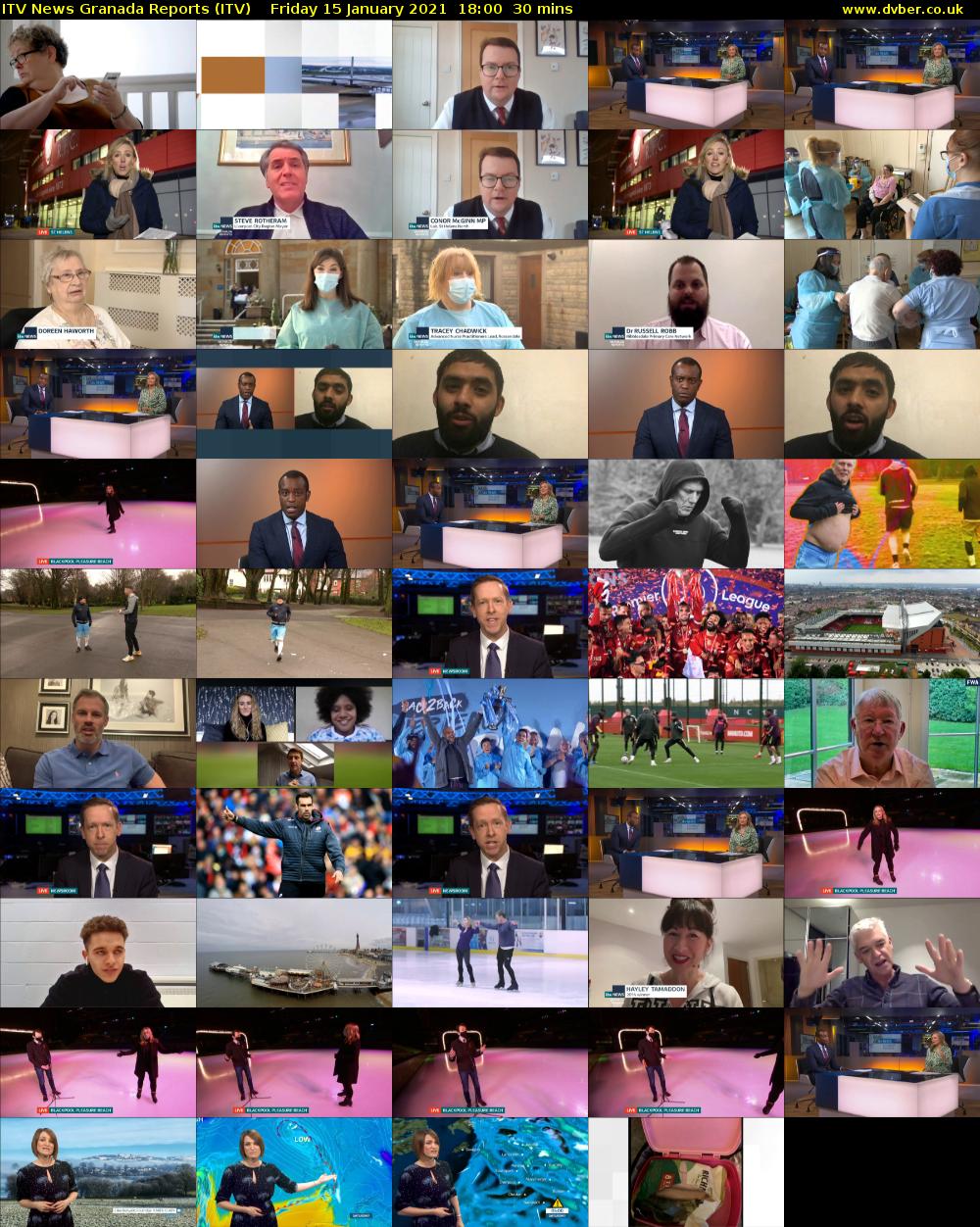 ITV News Granada Reports (ITV) Friday 15 January 2021 18:00 - 18:30