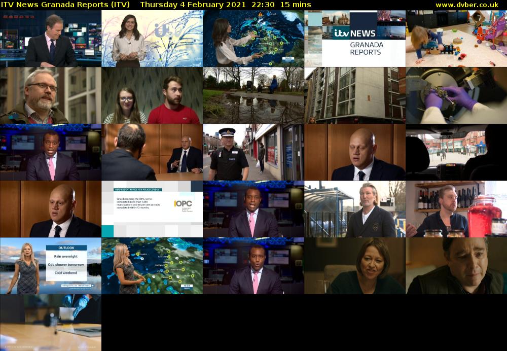 ITV News Granada Reports (ITV) Thursday 4 February 2021 22:30 - 22:45